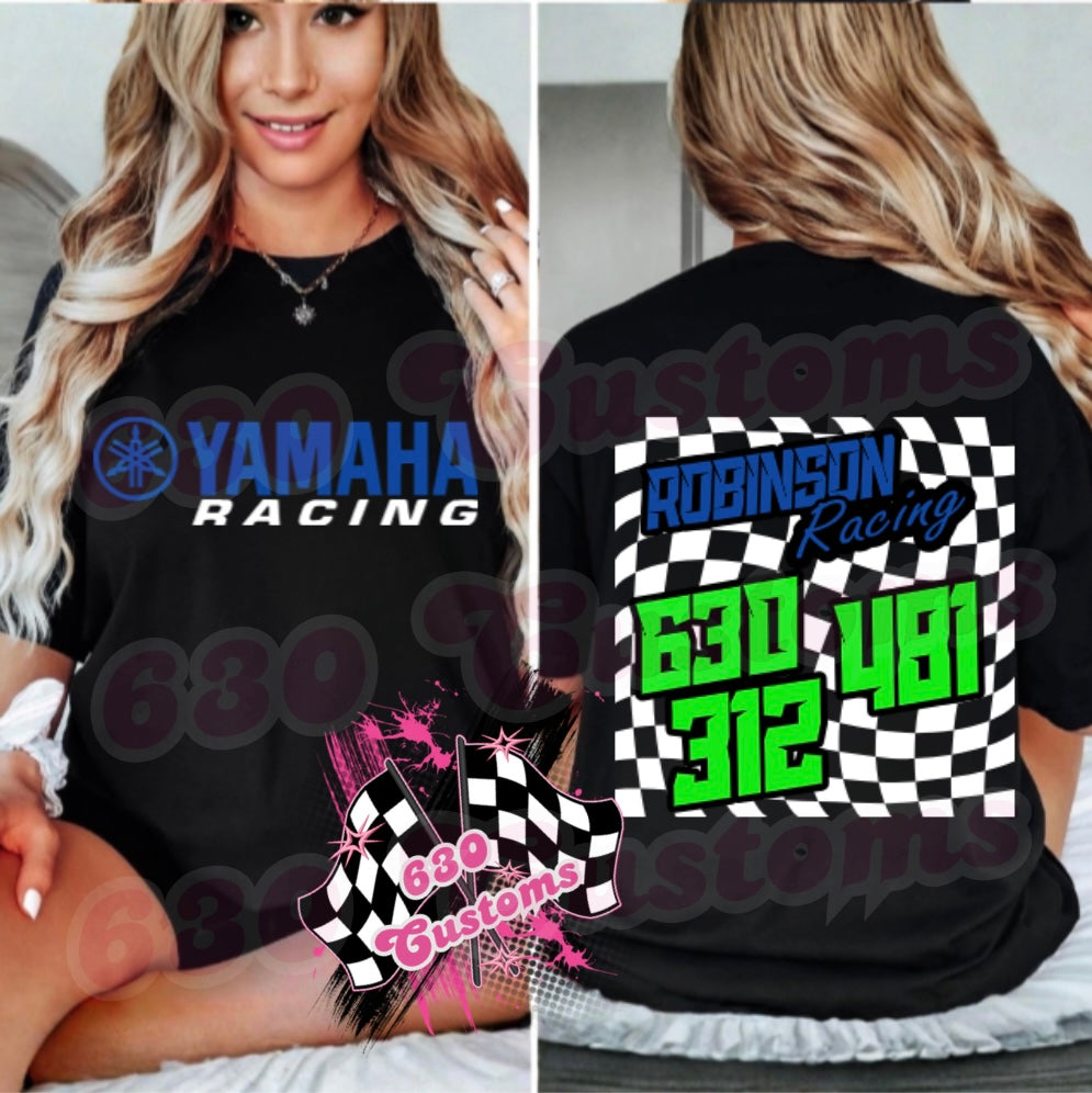 Custom Yamaha Racing Tee | Adult
