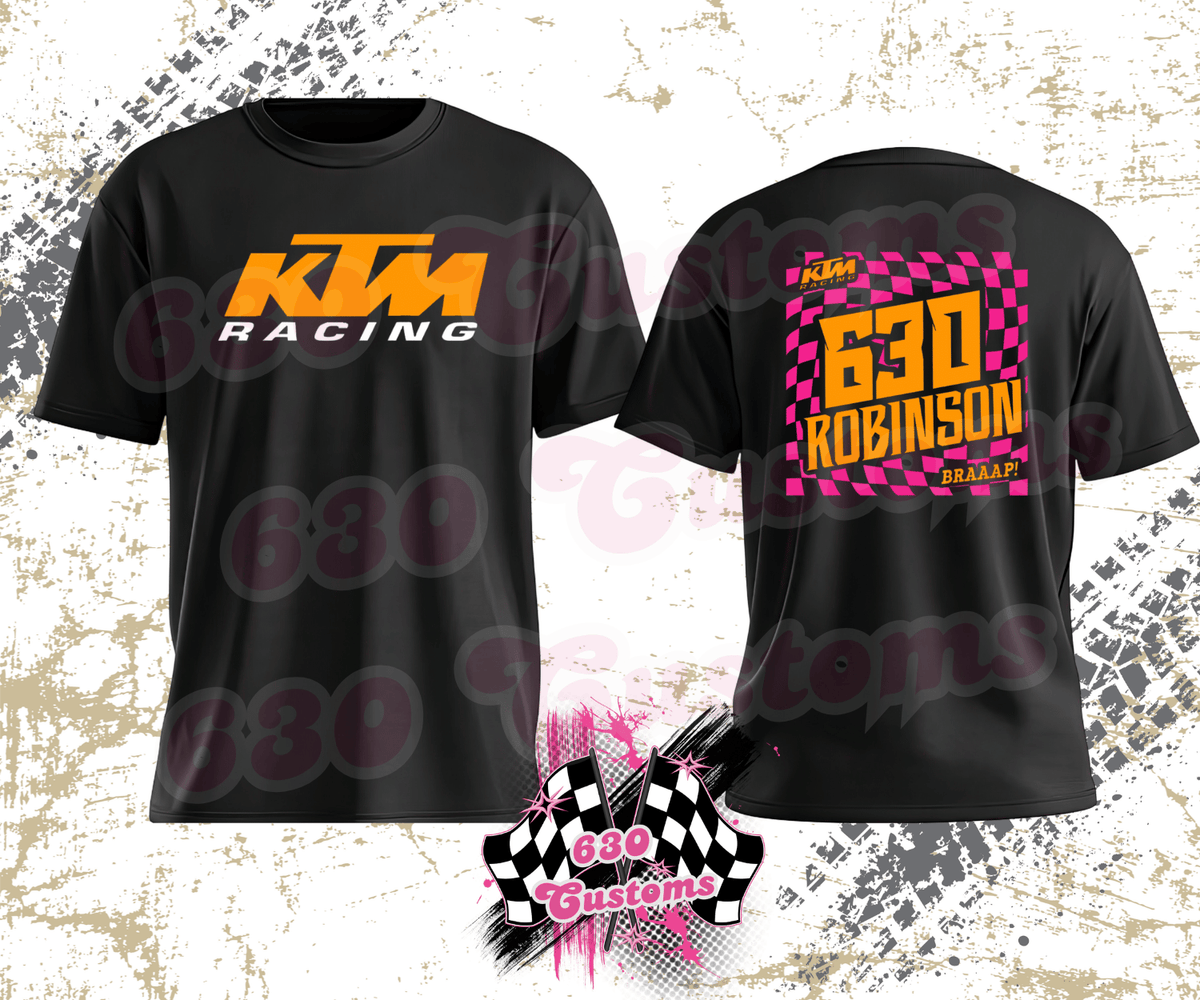 Custom KTM Racing Tee | Adult