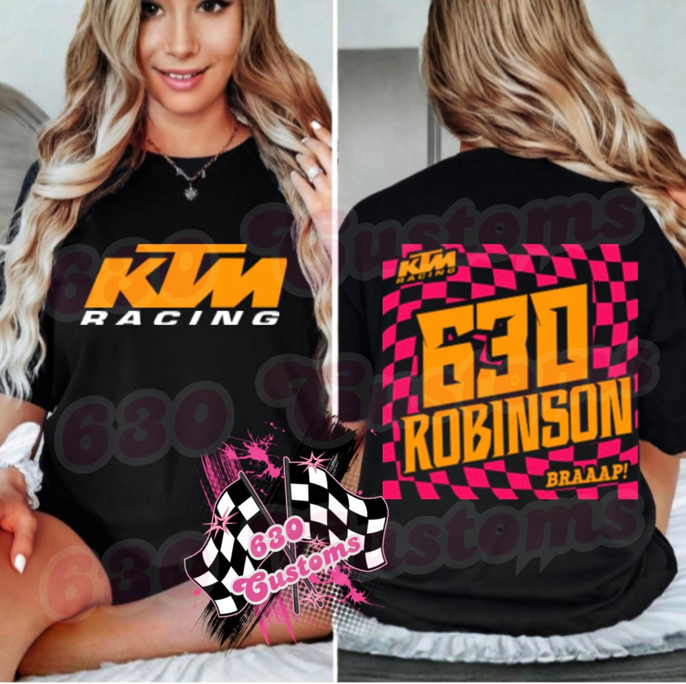Custom KTM Racing Tee | Adult